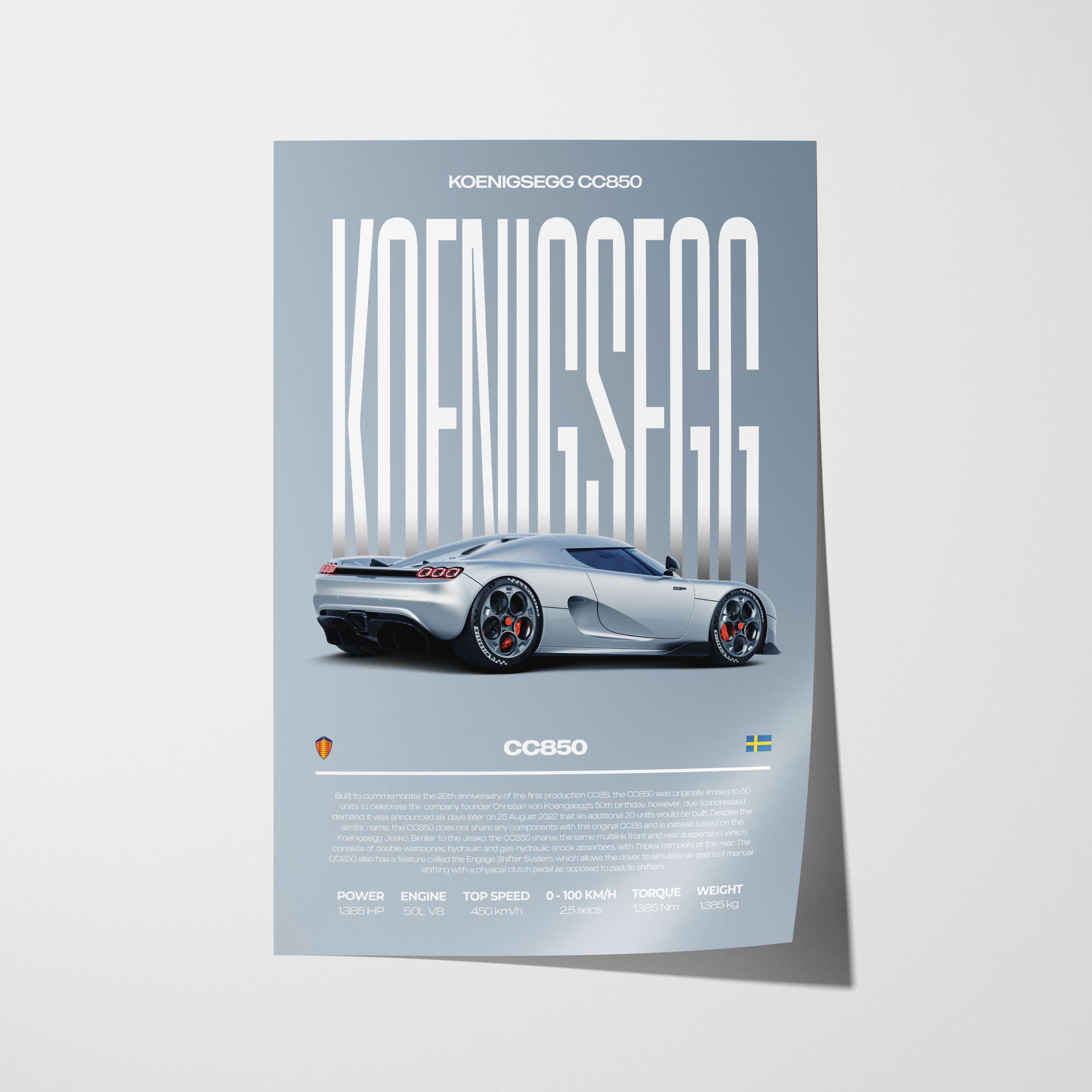 Koenigsegg CC850 Poster