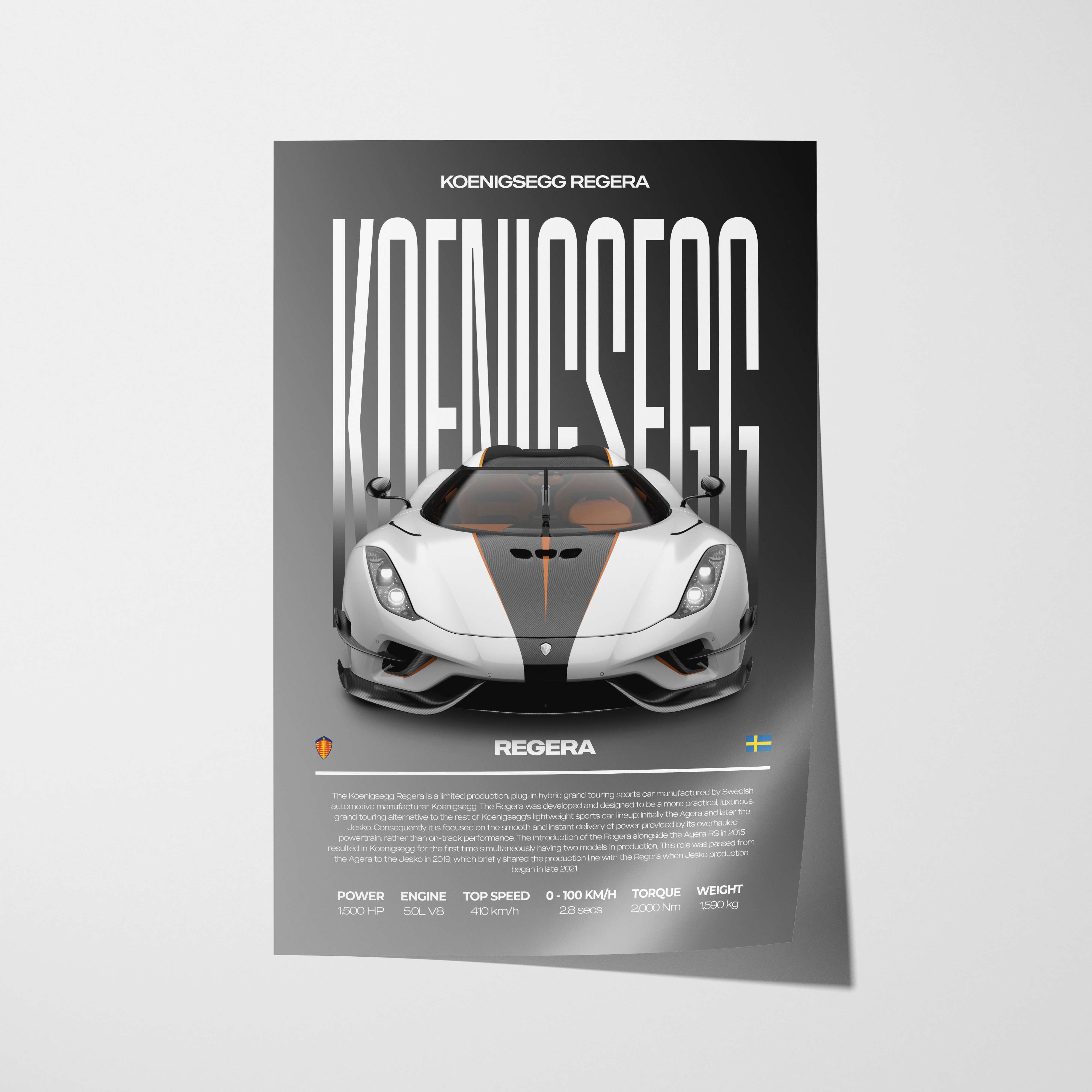 Koenigsegg Regera Poster