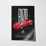 Enzo Car Poster