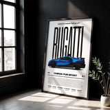 Bugatti Chiron Pur Sport Poster