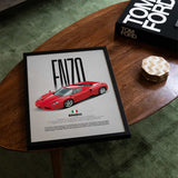 Enzo Car Poster