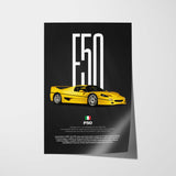 F50 Car Poster