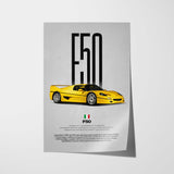 F50 Car Poster