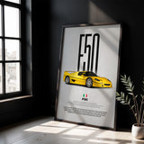 F50 Car Poster