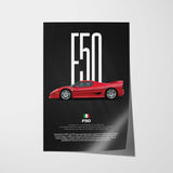 F50 Car Poster