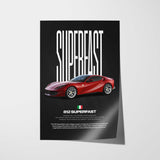 812 Superfast Car Poster