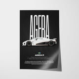 Agera R Car Poster