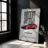 812 Superfast Car Poster