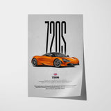 720S Car Poster