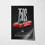 750S Car Poster