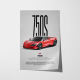 750S Car Poster