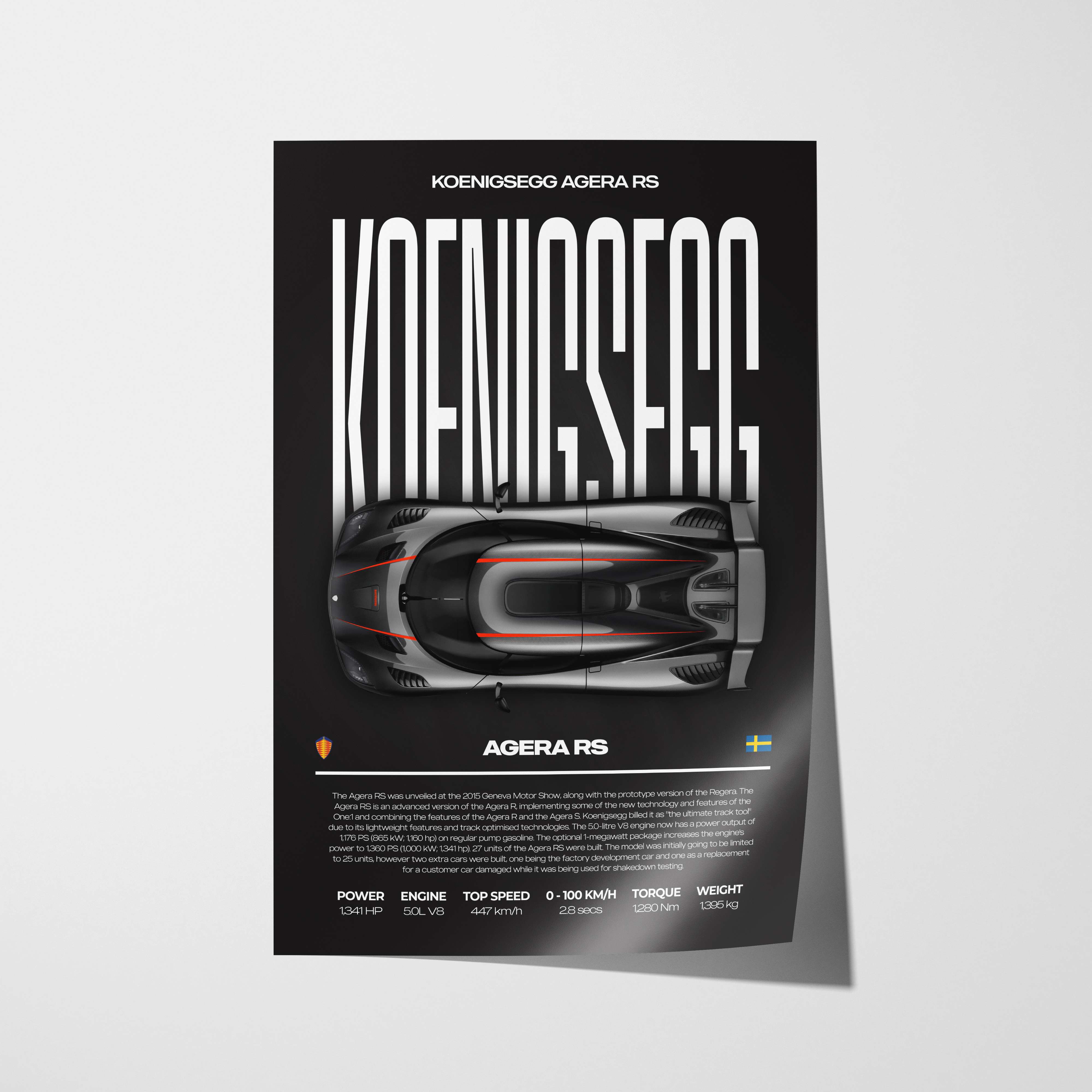 Koenigsegg Agera RS Poster