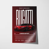 Bugatti Chiron Sport Poster