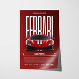 Ferrari 488 Pista Poster