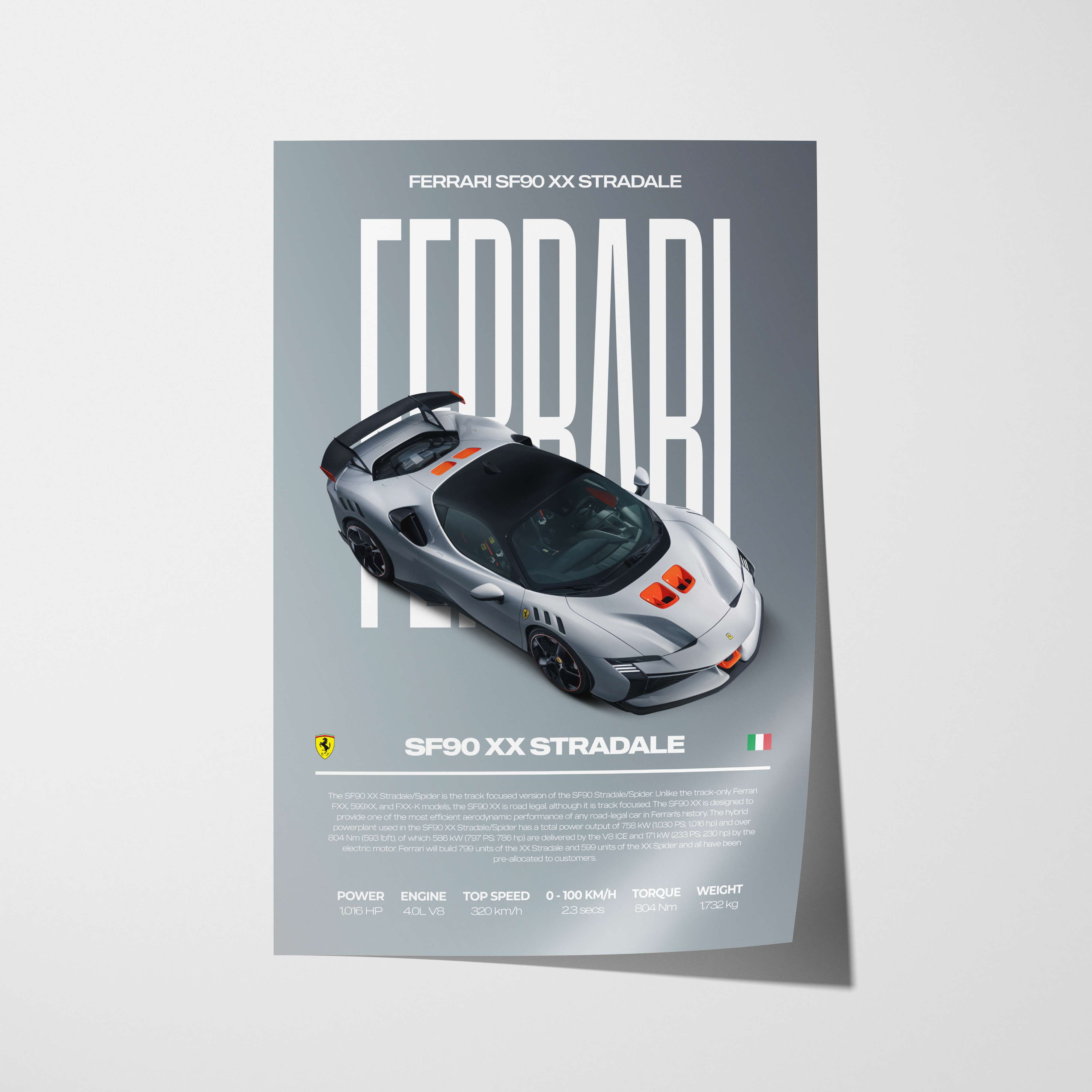 Ferrari SF90 XX Stradale Poster