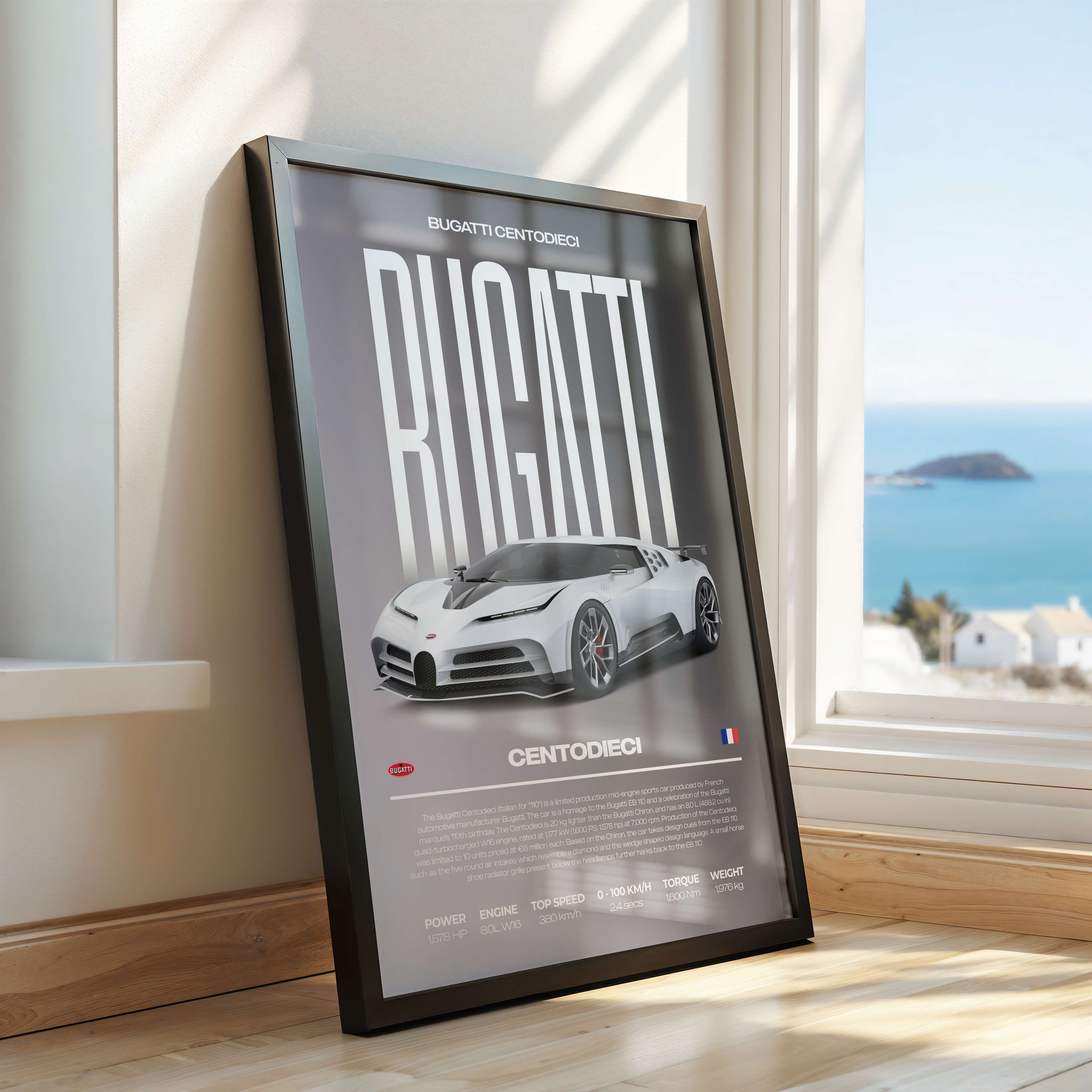 Bugatti Centodieci Poster