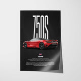 750S Car Poster