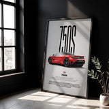 750S Car Poster