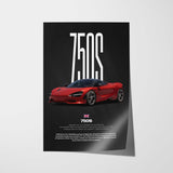 750S Car Poster
