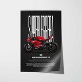 Superleggera V4 Motorcycle Poster