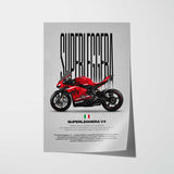 Superleggera V4 Motorcycle Poster