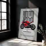 Superleggera V4 Motorcycle Poster