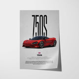 750S Car Poster