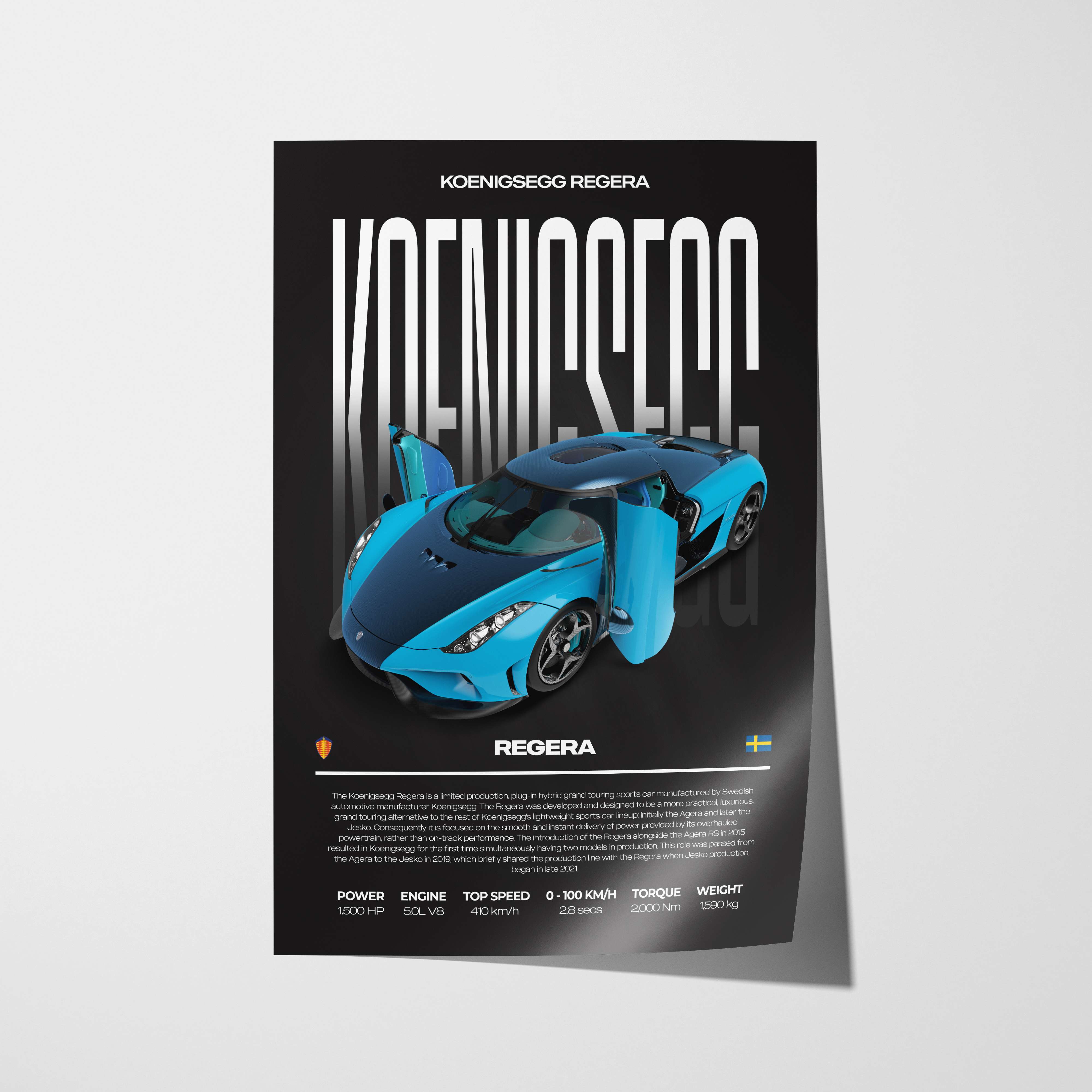 Koenigsegg Regera Poster