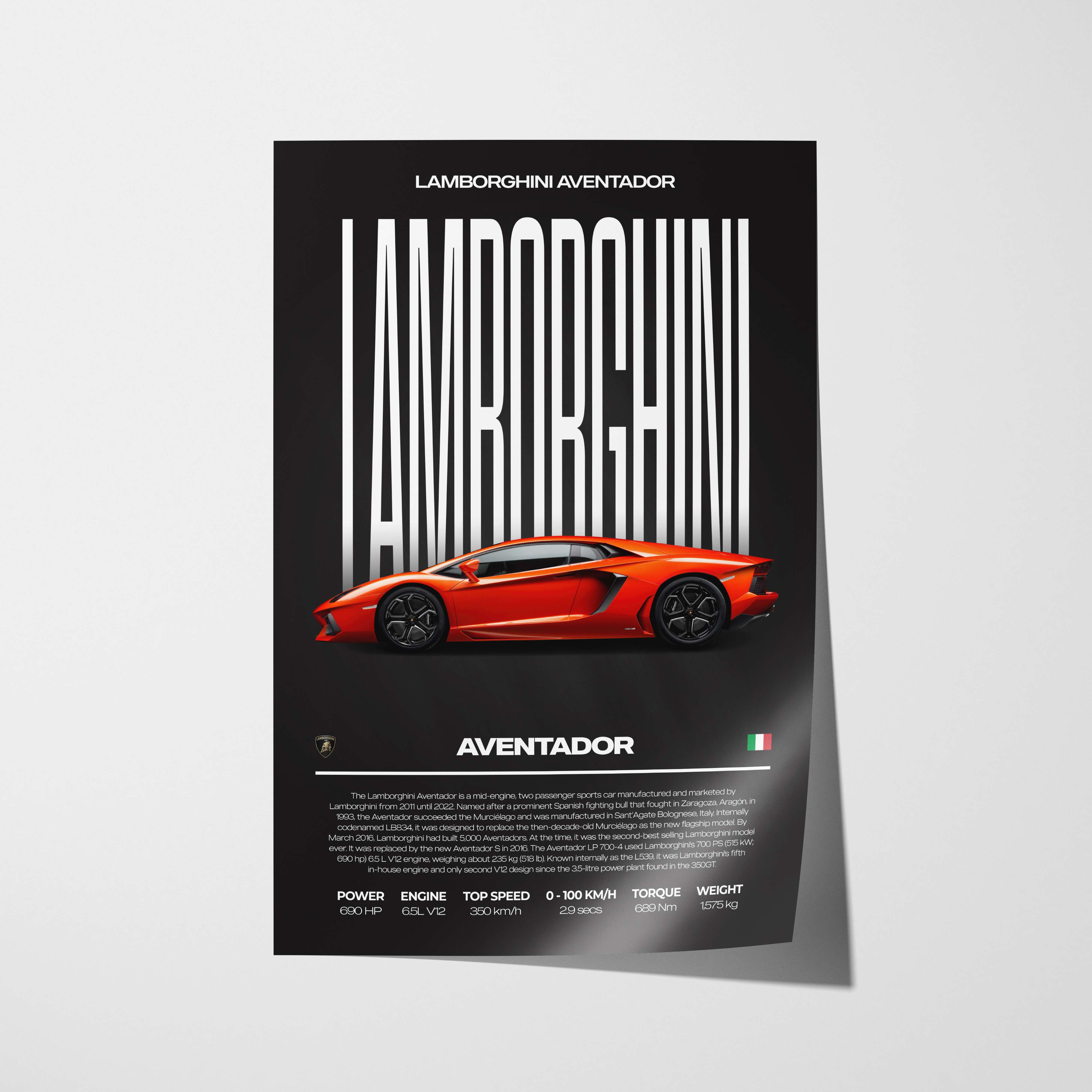 Lamborghini Aventador Poster