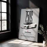 750S Spider Car Poster