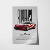 812 Superfast Car Poster
