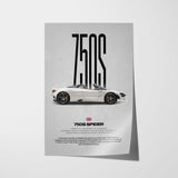 750S Spider Car Poster