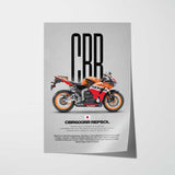 CBR600RR Repsol Motorcycle Poster