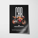 CBR600RR Repsol Motorcycle Poster