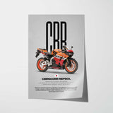 CBR600RR Repsol Motorcycle Poster