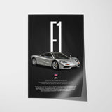 F1 Car Poster