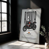 R1300R Motorcycle Poster
