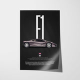 F1 Car Poster