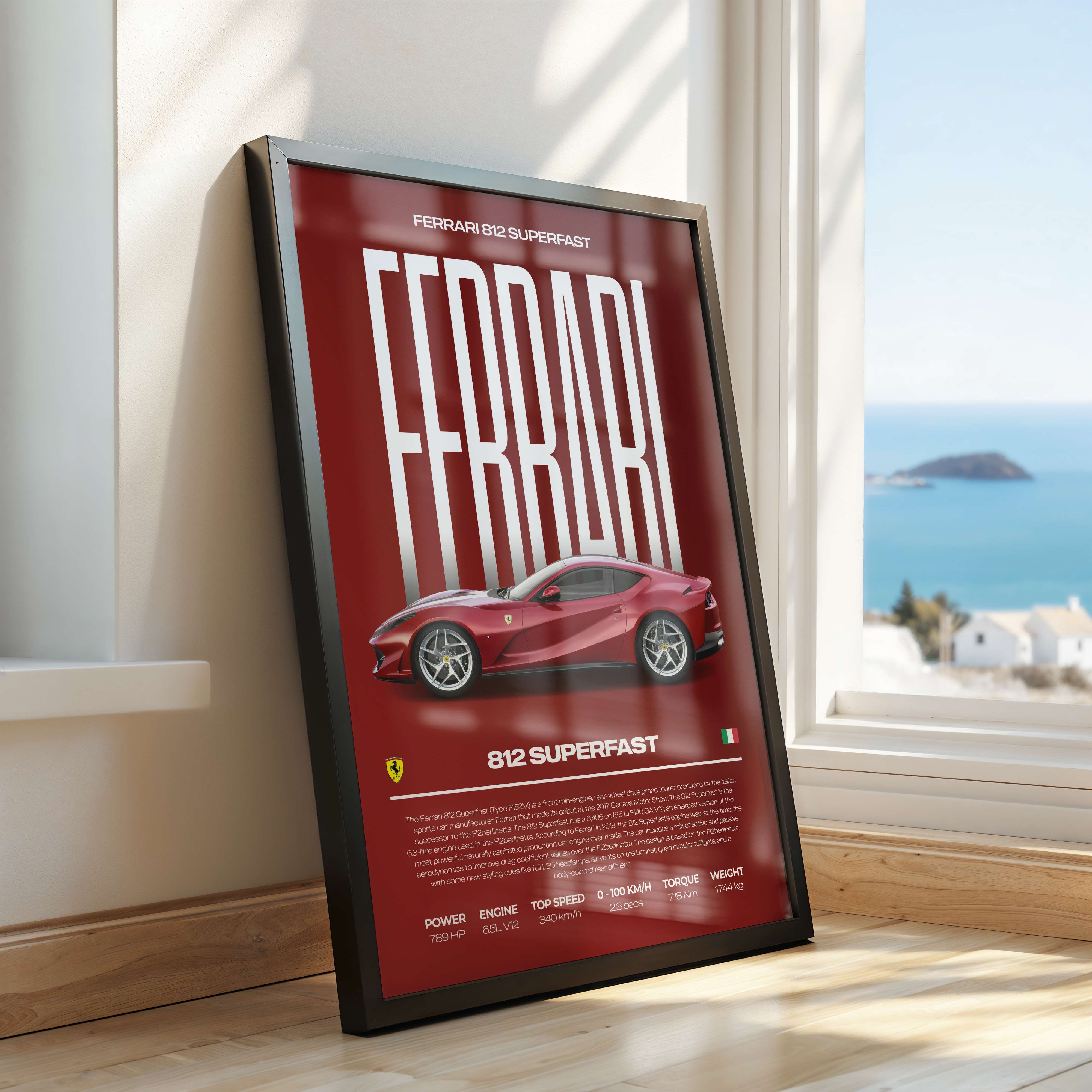 Ferrari 812 Superfast Poster