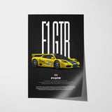 F1 GTR Car Poster