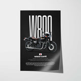 W800 Café Motorcycle Poster