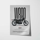 W800 Motorcycle Poster
