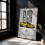 F1 GTR Car Poster