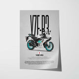 2019-2024 YZF-R3 Motorcycle Poster