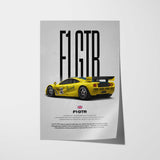F1 GTR Car Poster