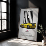 F1 GTR Car Poster