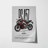 RS 457 Motorcycle Poster