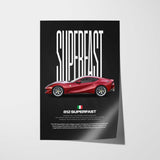 812 Superfast Car Poster