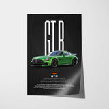 GT R Car Poster