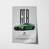 GT R Car Poster